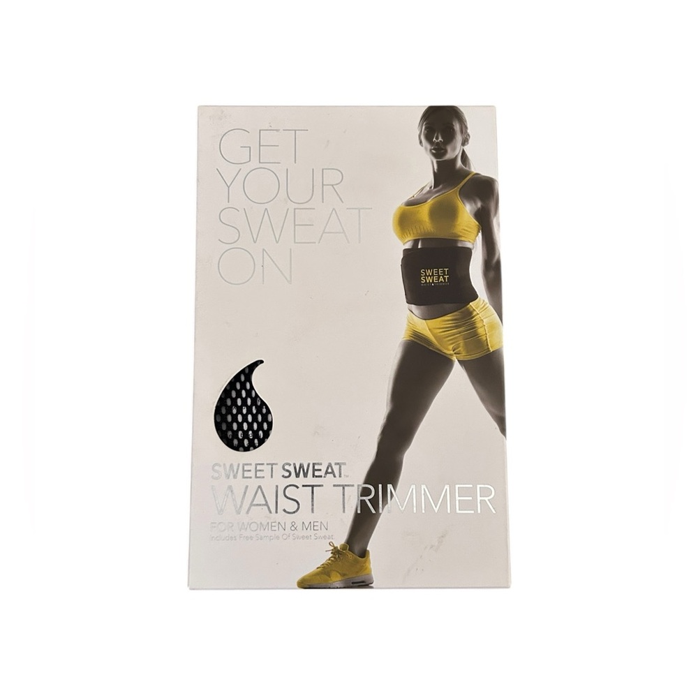 Sweet Sweat Waist Trimmer Workout Enhancer Fitness Belt w/ Bag Unisex Medium NWT